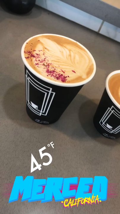Asip Coffee Roasters - Rose Latte (almond milk) and flat white (almond milk)  Easy to access location, plenty of sitting. I will definitely be back - Coffee Roasteries Near Me - Merced, California