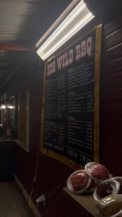Hog Wild BBQ - Menu - Barbeque Near Me - Tompkinsville, Kentucky