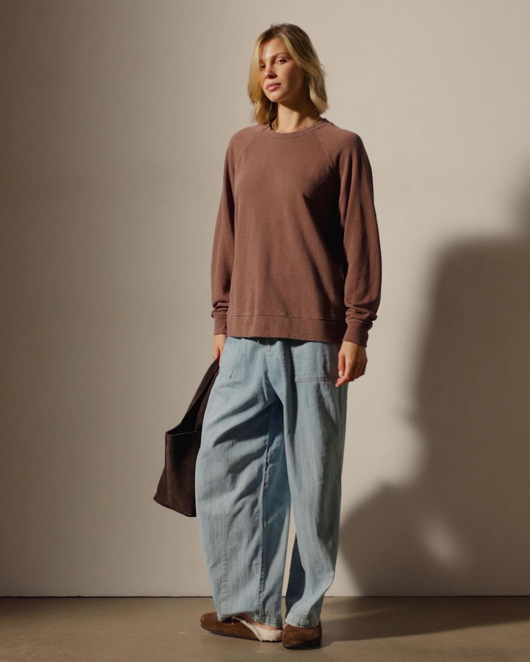 Vintage French Terry Relaxed Sweatshirt - Cedar Pigment | James