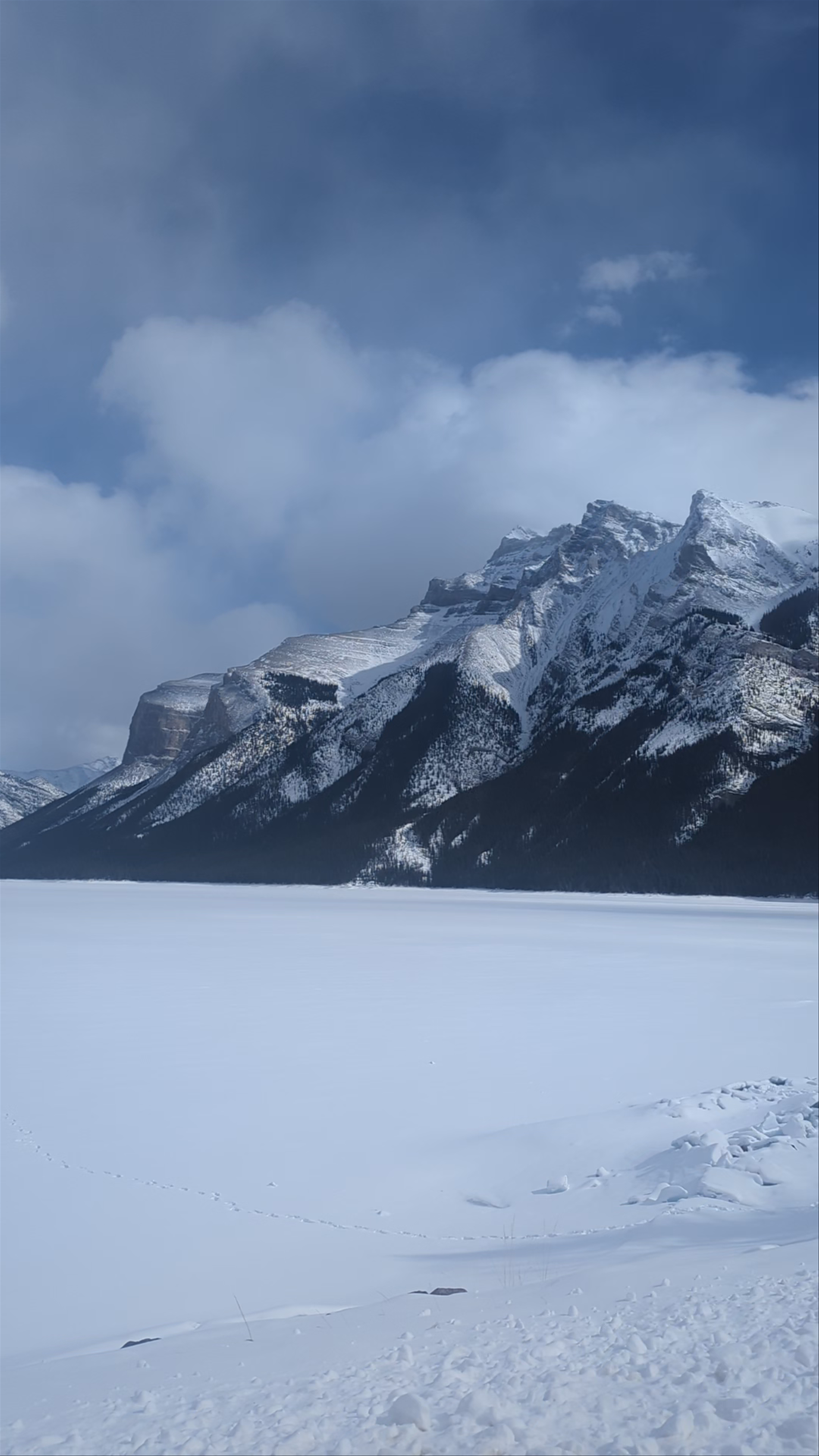 Winter Wonderland at Lake Minnewanka, Banff National Park