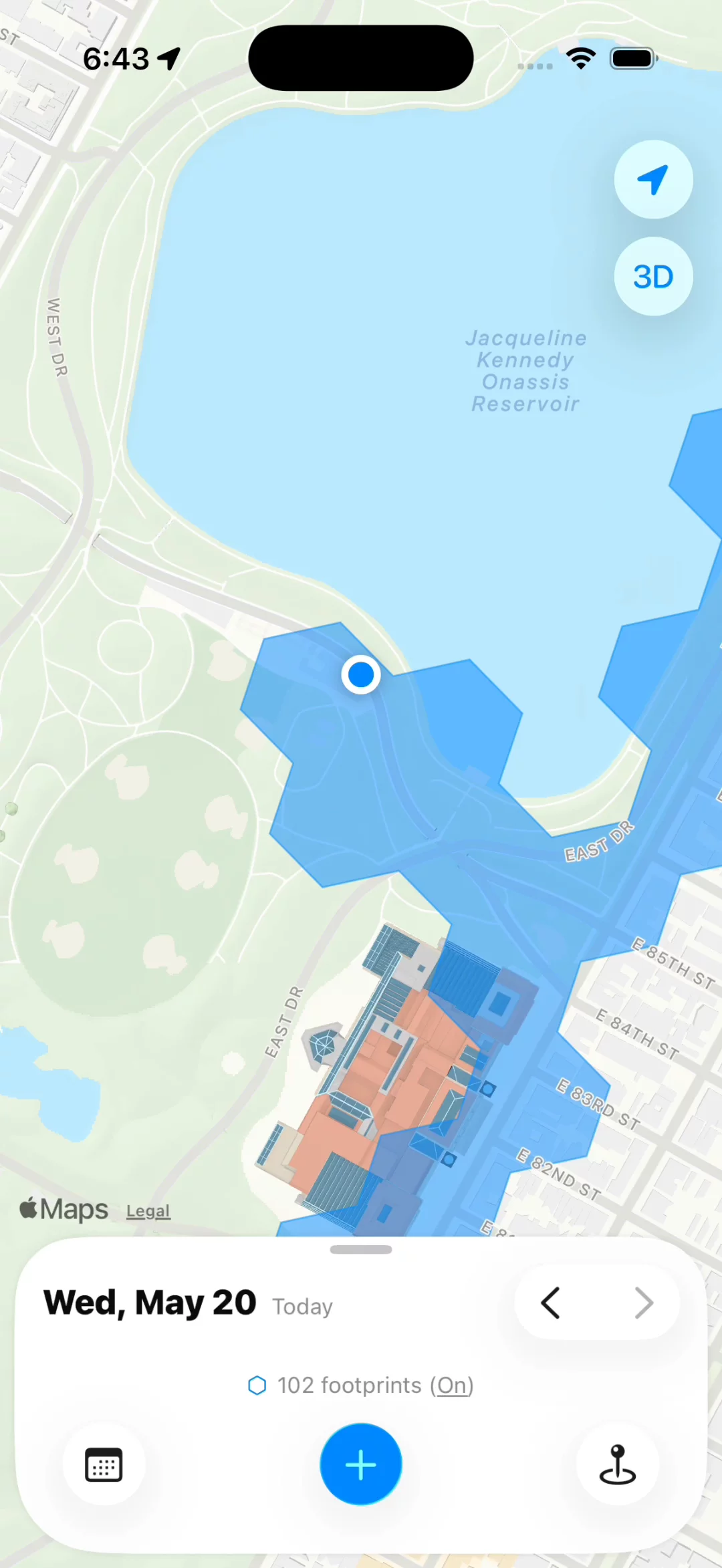 Your map fills in as you move