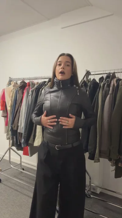 TED BAKER FITTED LEATHER JACKET image 1