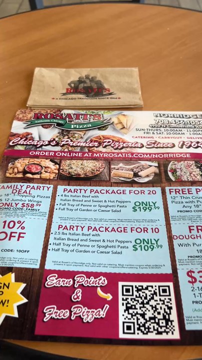Rosati's Pizza - The place is cute! - Italian Near Me - Norridge, Illinois