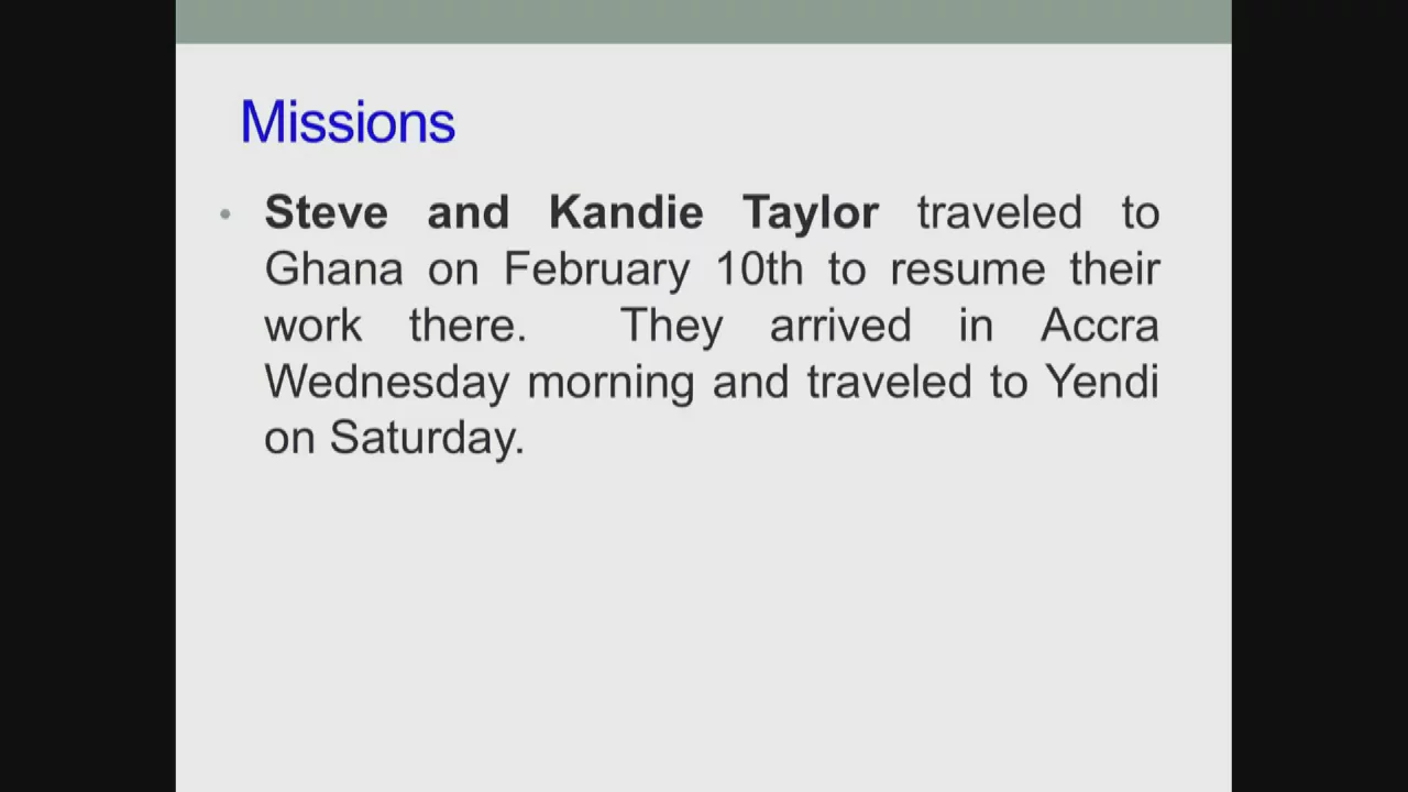 Bethel Service, February 15, 2026