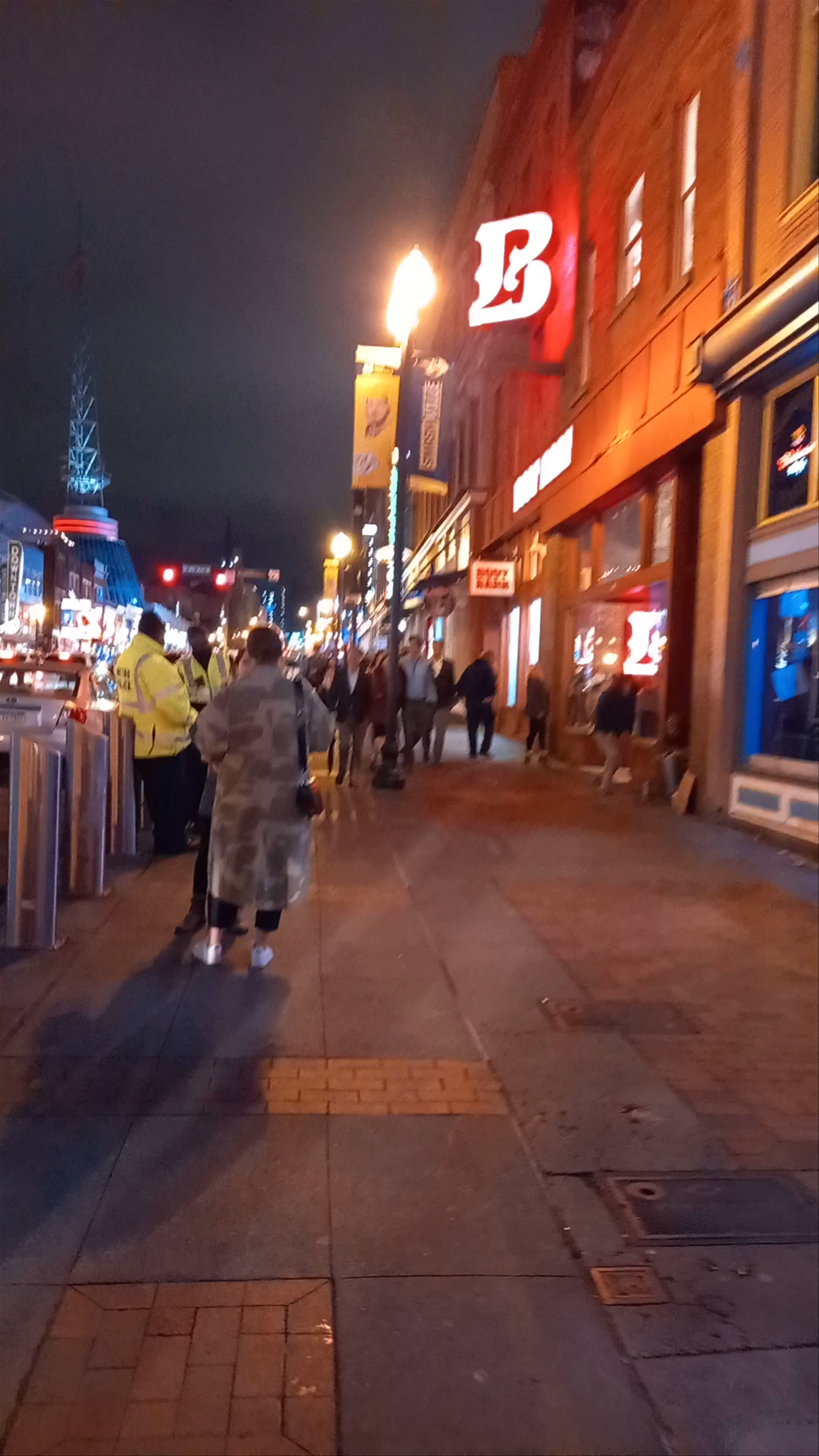 Nightlife Buzz on Broadway in Nashville, Tennessee