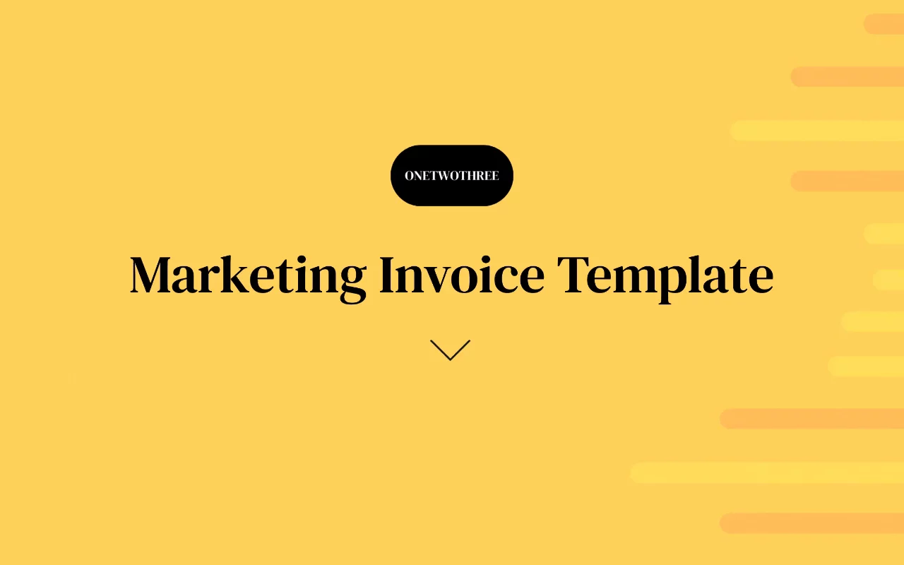 Preview of Marketing Invoice Template