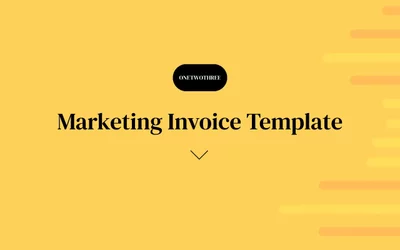 Preview of Marketing Invoice Template