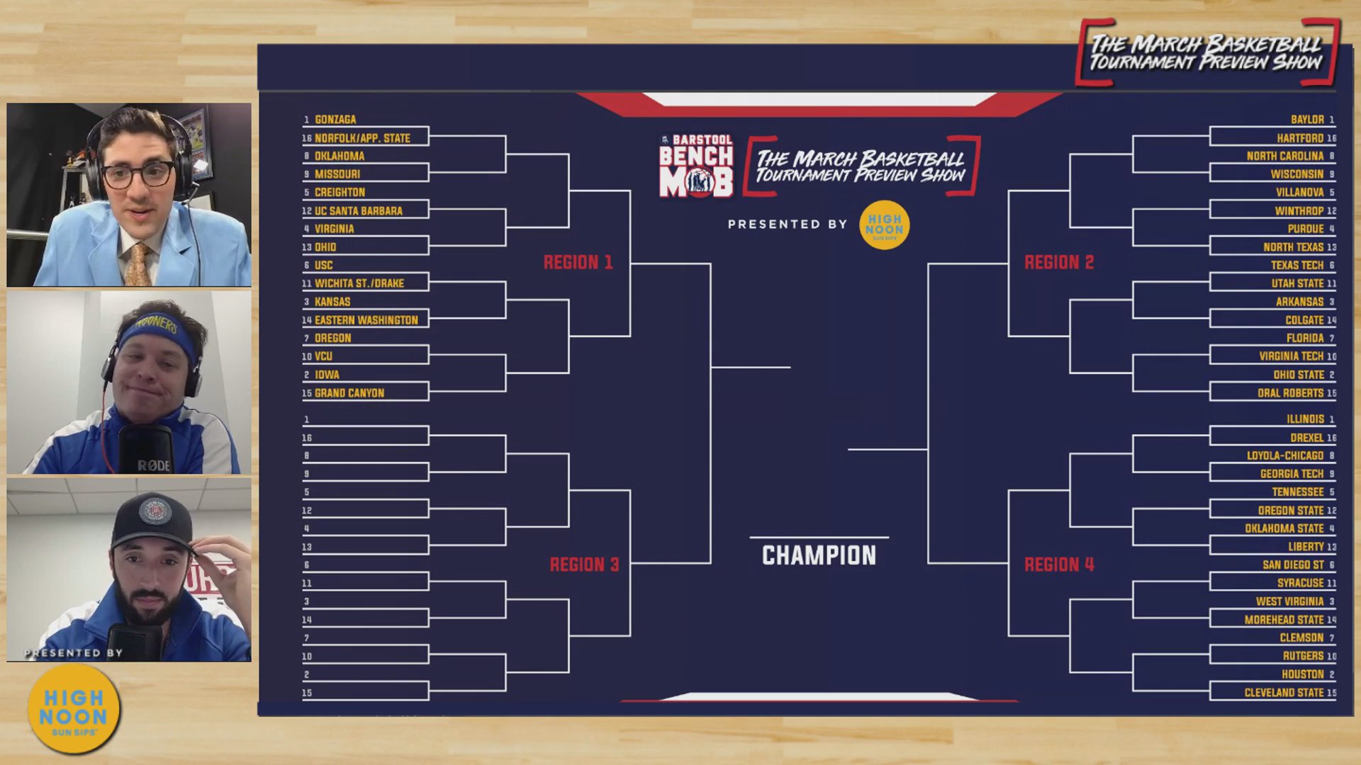 The March Basketball Tournament Preview Show Presented by High Noon Barstool Bets