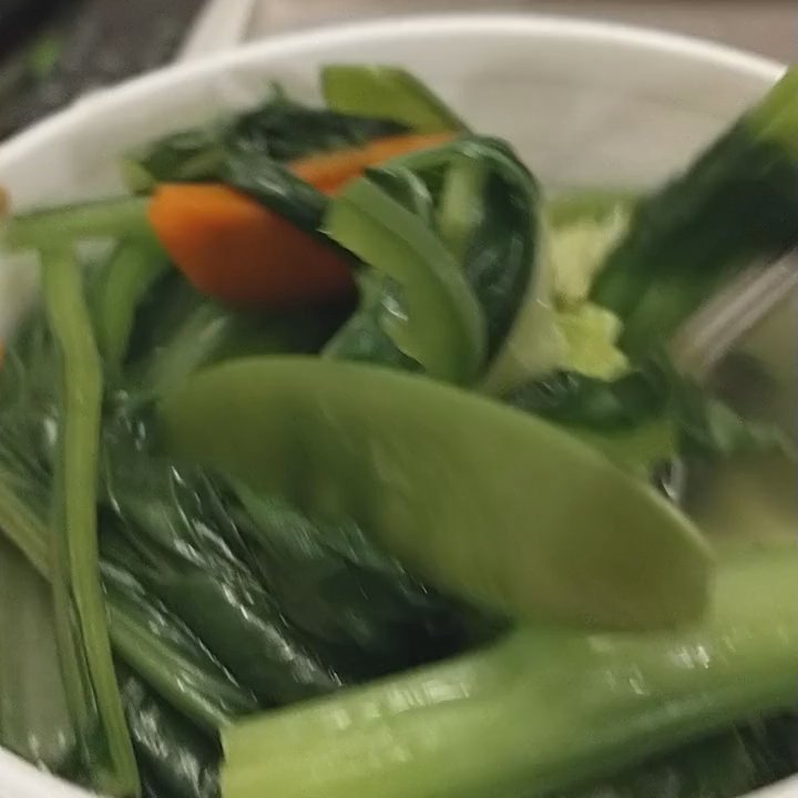 R House - Plenty of veggies in this soup takeout and not enough liquid. - Cantonese Near Me - Houston, Texas