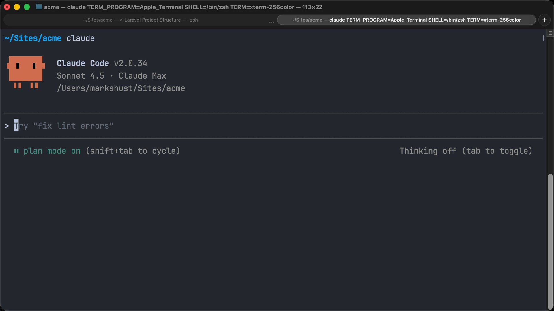 Set a default editing mode for Claude Code