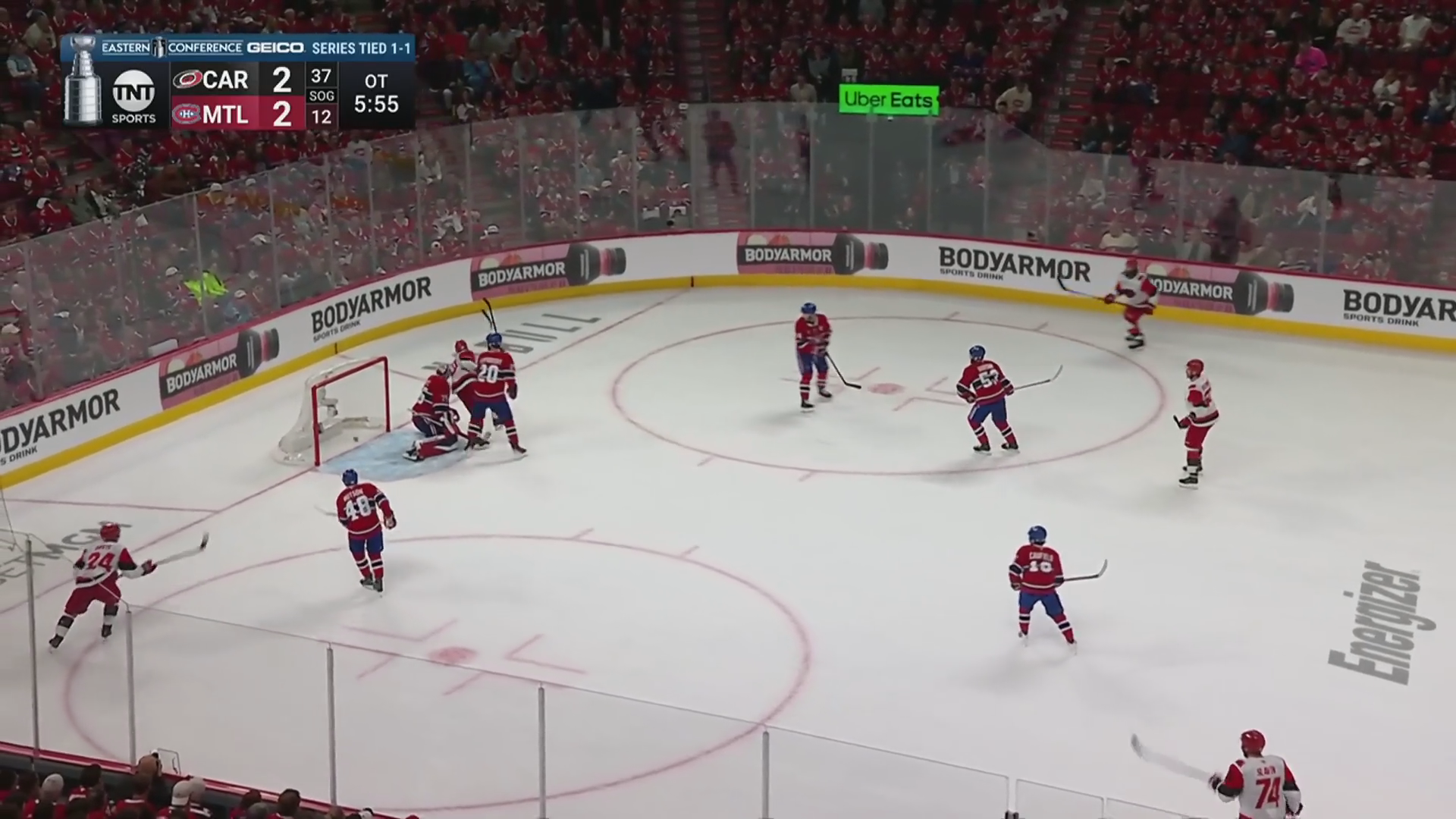 Svechnikov's OT Blast Gives Hurricanes 2-1 Series Lead Over Canadiens · May 25, 2026