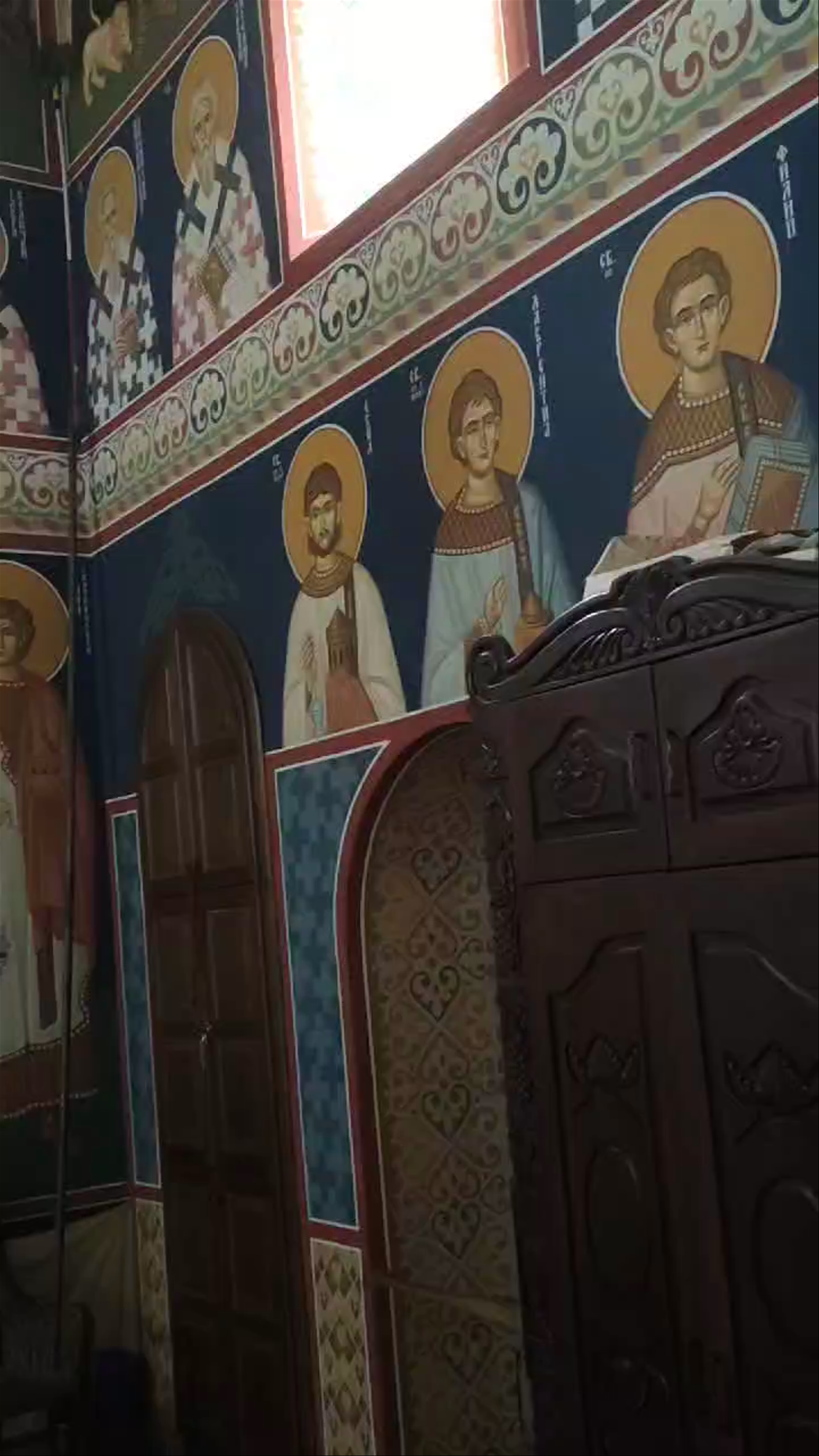 Church Nativity of the Holy Mother of God: Sacred Frescoes in Skopje