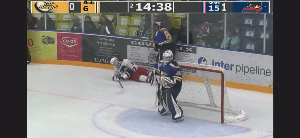 Chad Lebeau's Stellar Defensive Play in 2 vs 1 vs Brooks Bandits