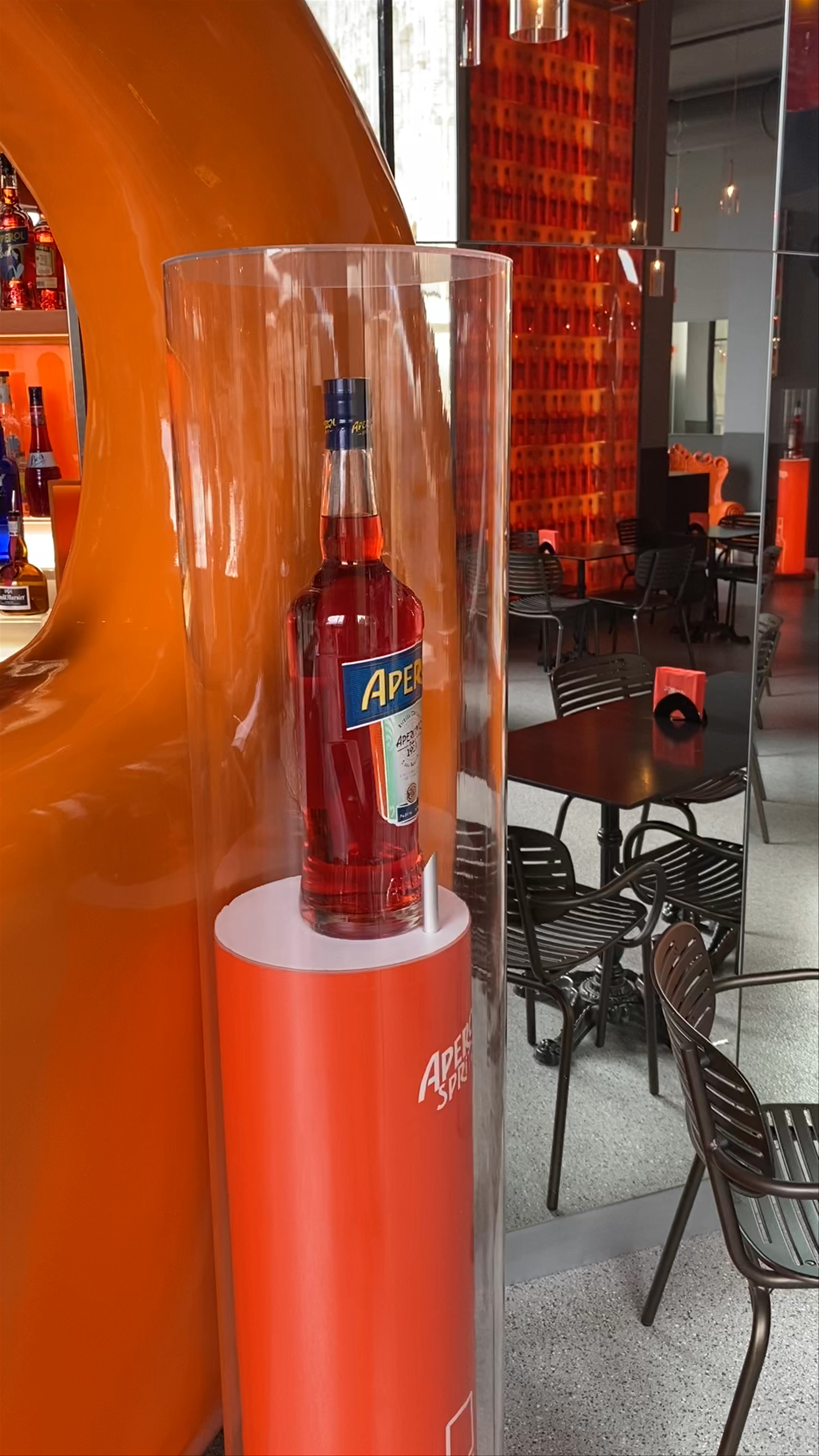 Vibrant Aperol Bar Experience at Terrazza Aperol, Milan
