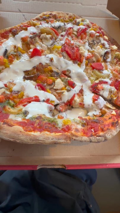 MOD Pizza - My pizza had a big hole in it and they tried to hide it with ranch - Fast Food Near Me - Lakewood, Washington