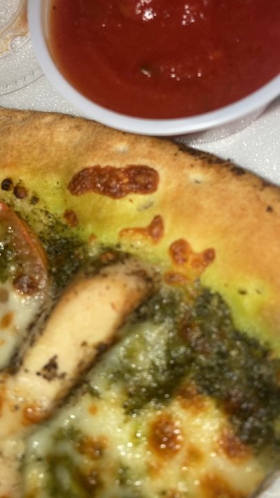 LA Gourmet Pizza - Chicken pesto pizza slice!! - Pizza Near Me - Dallas, Texas