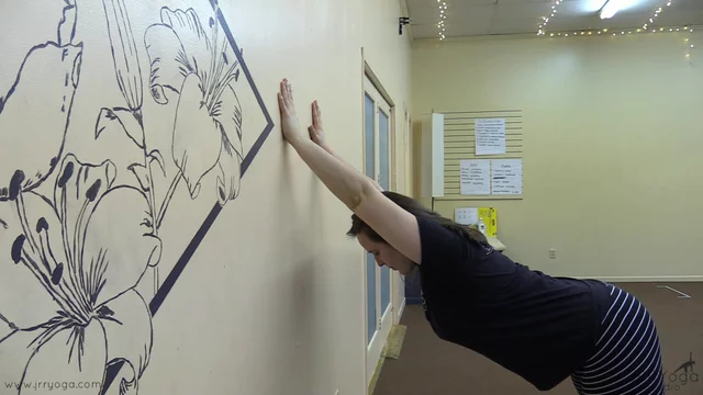 Downward Facing Dog with Wall - Stretch and Mobility