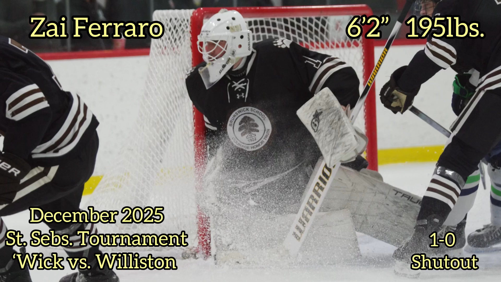 Zai Ferraro's Game Highlight 1-0 (Brunswick)