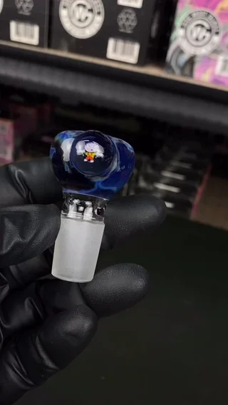 Preview pic of 18mm Single Hole Bowl Slide by Keys Glass