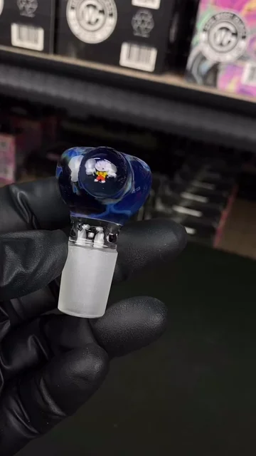 Preview pic of 18mm Single Hole Bowl Slide by Keys Glass