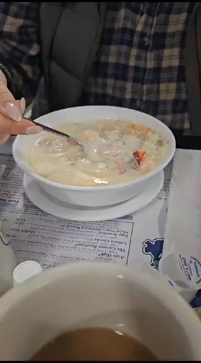 Maine Diner - LOADED seafood chowder - Diners Near Me - Wells, Maine