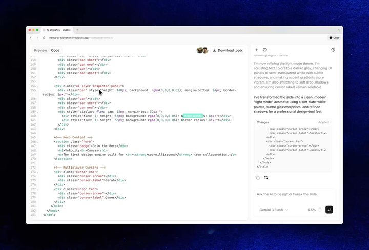 AI slideshow example