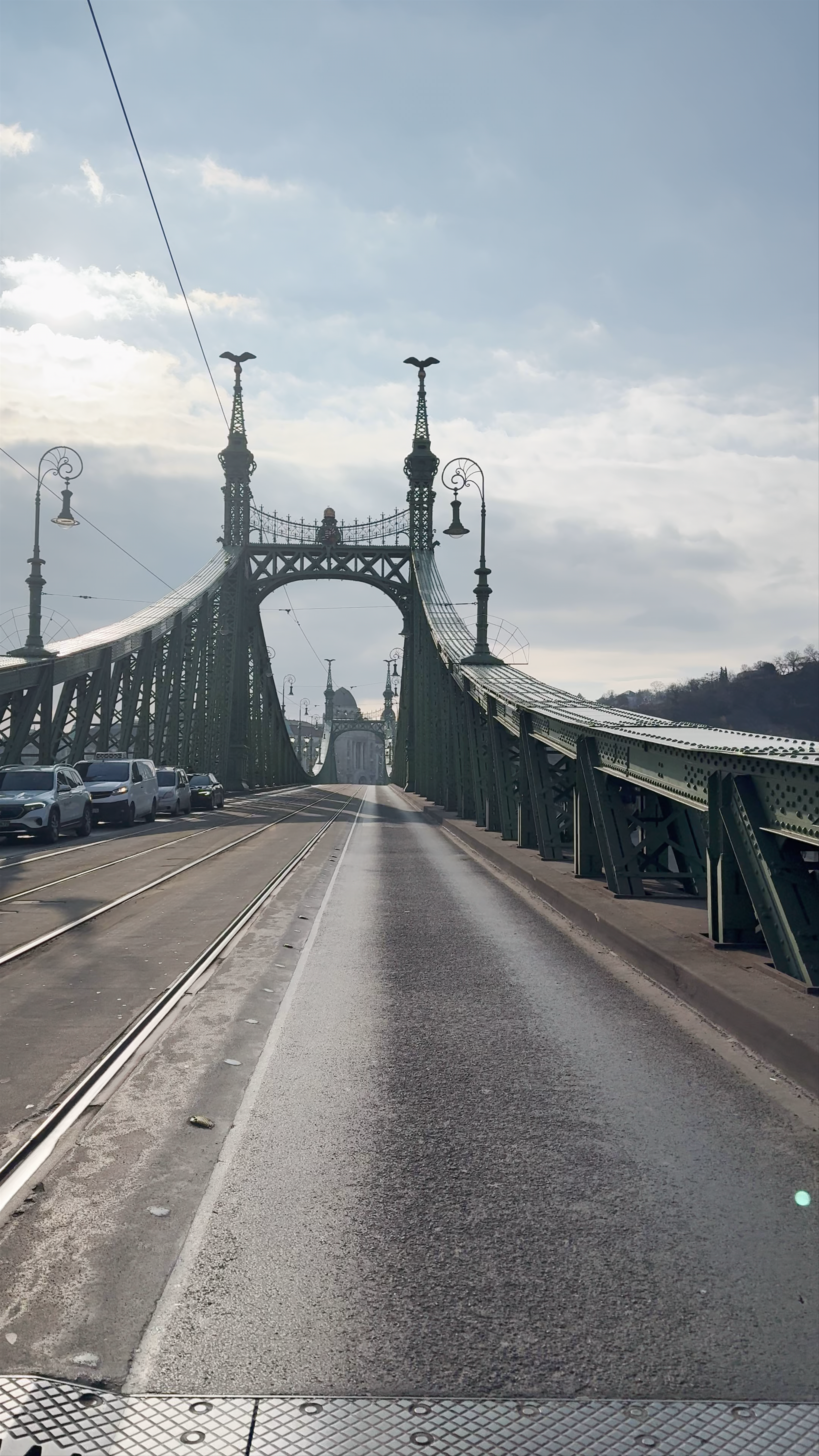 Crossing the Liberty Bridge: A Serene Winter Walk in Budapest