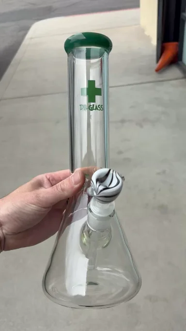 Preview pic of 12” 5mm beaker with logo