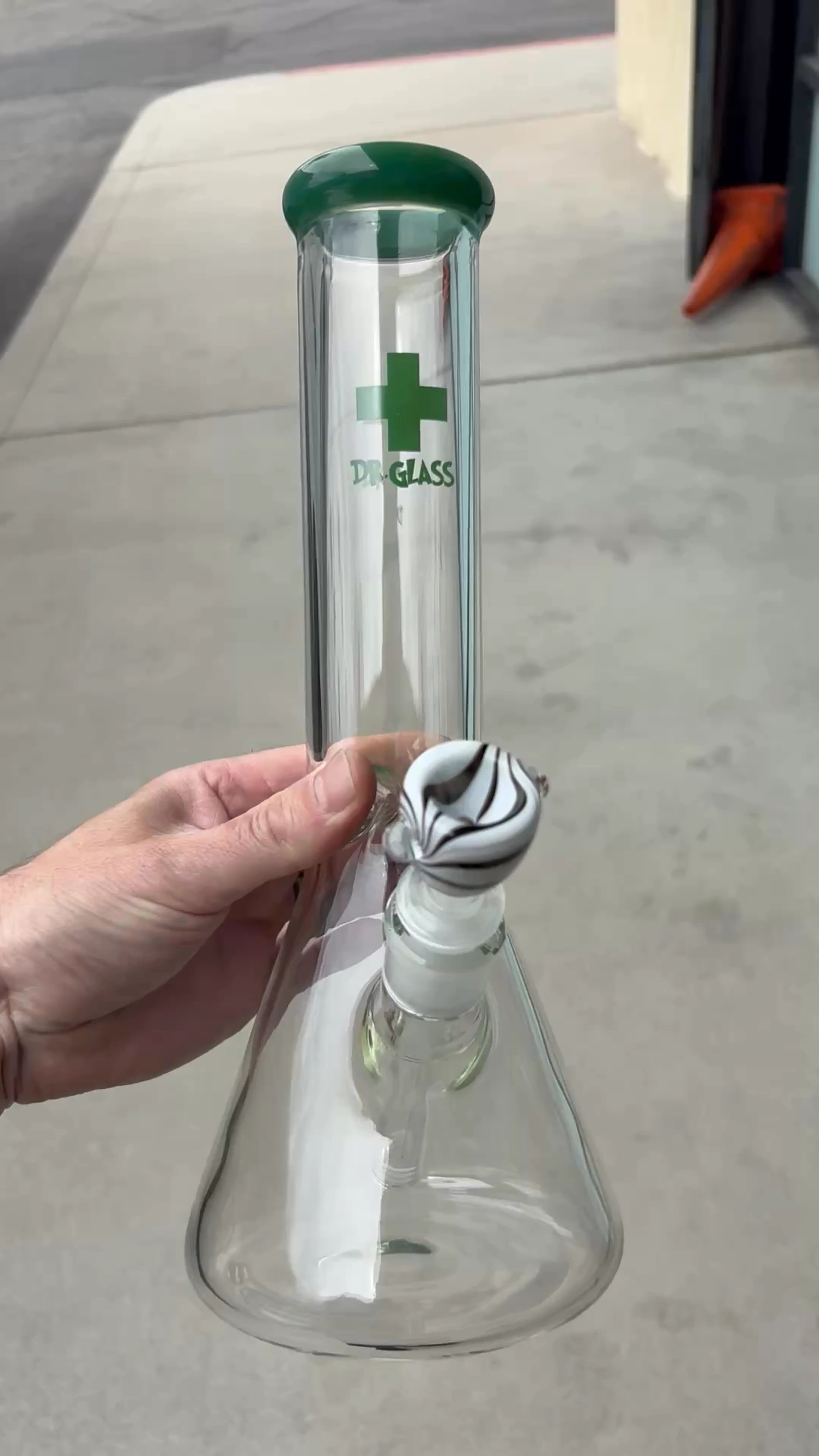 Preview pic of 12” 5mm beaker with logo