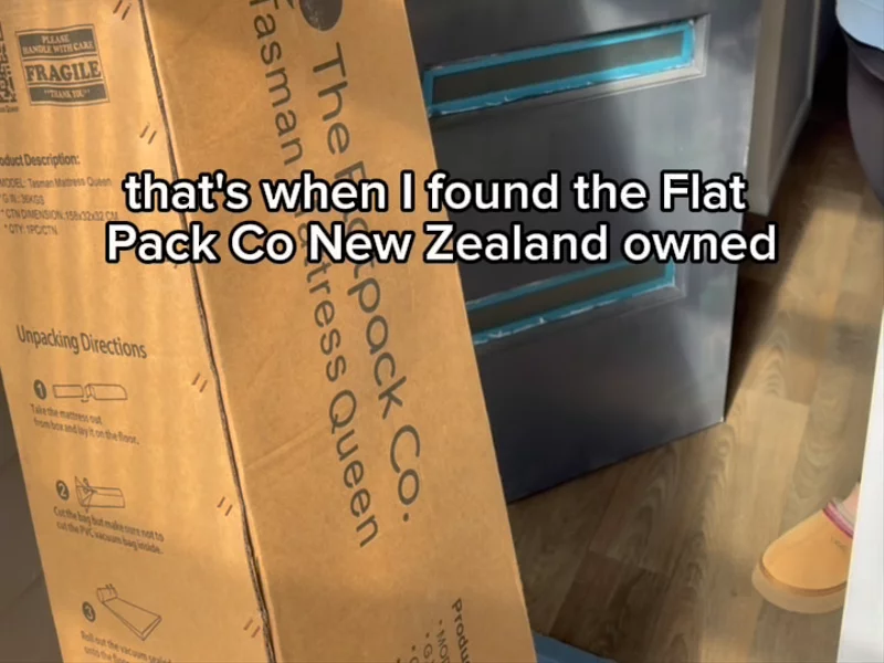 Flat pack bed