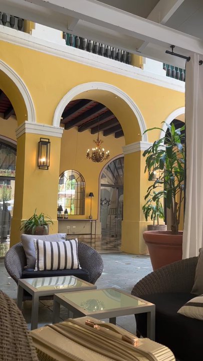 Hotel El Convento - View from the hotel's restaurant - Hotels Near Me - Old San Juan, Puerto Rico