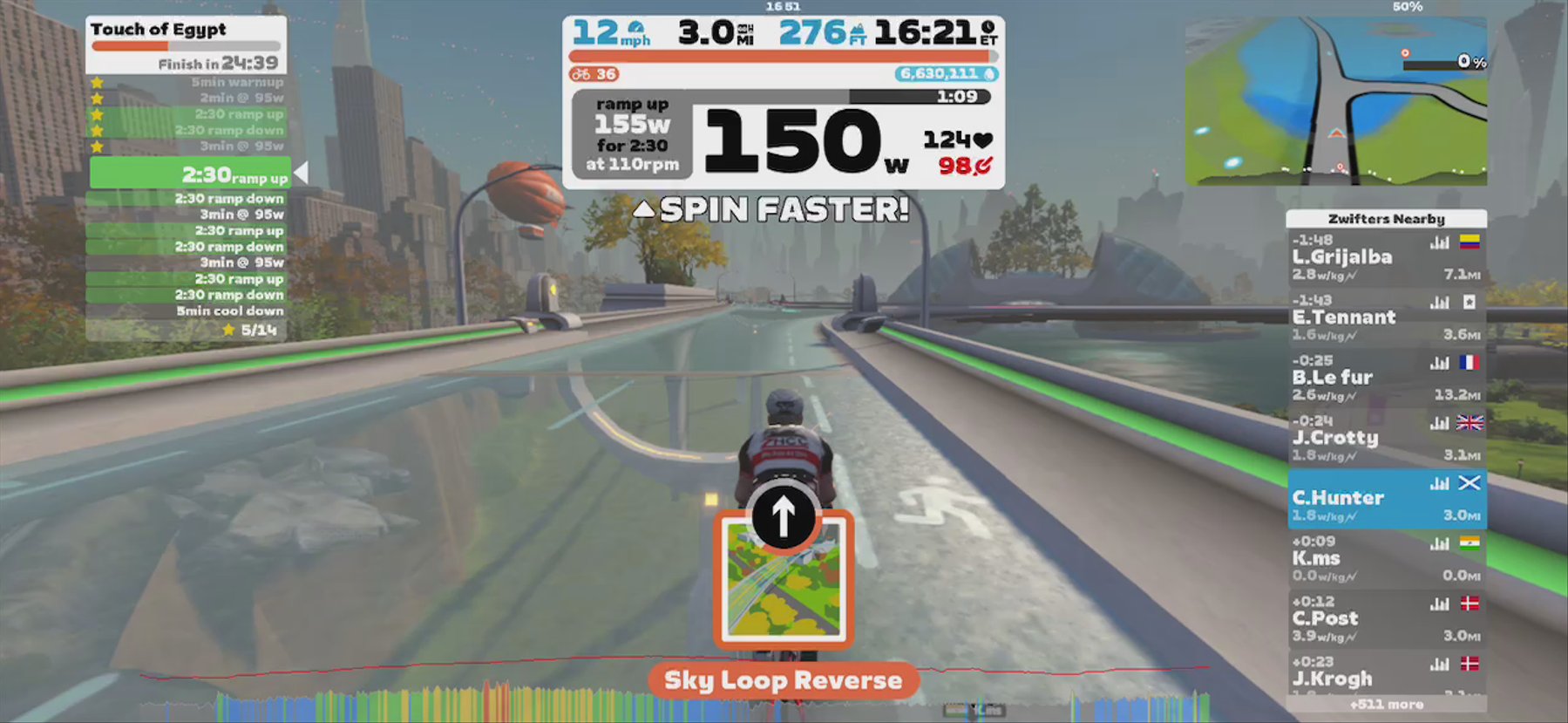 Zwift - Touch of Egypt in New York
