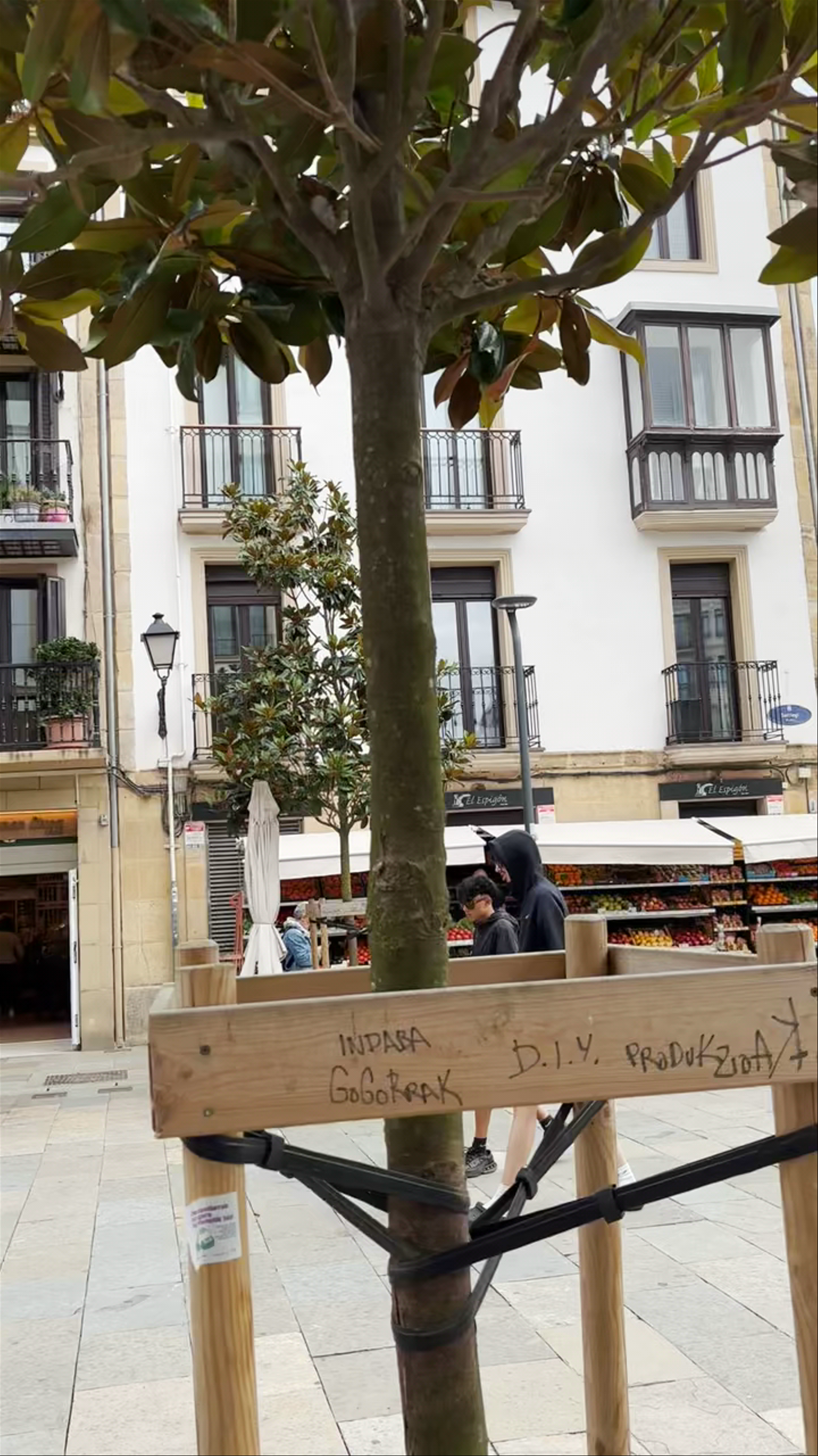 Strolling Through De Sarriegi Plaza, Donostia-San Sebastian, Spain