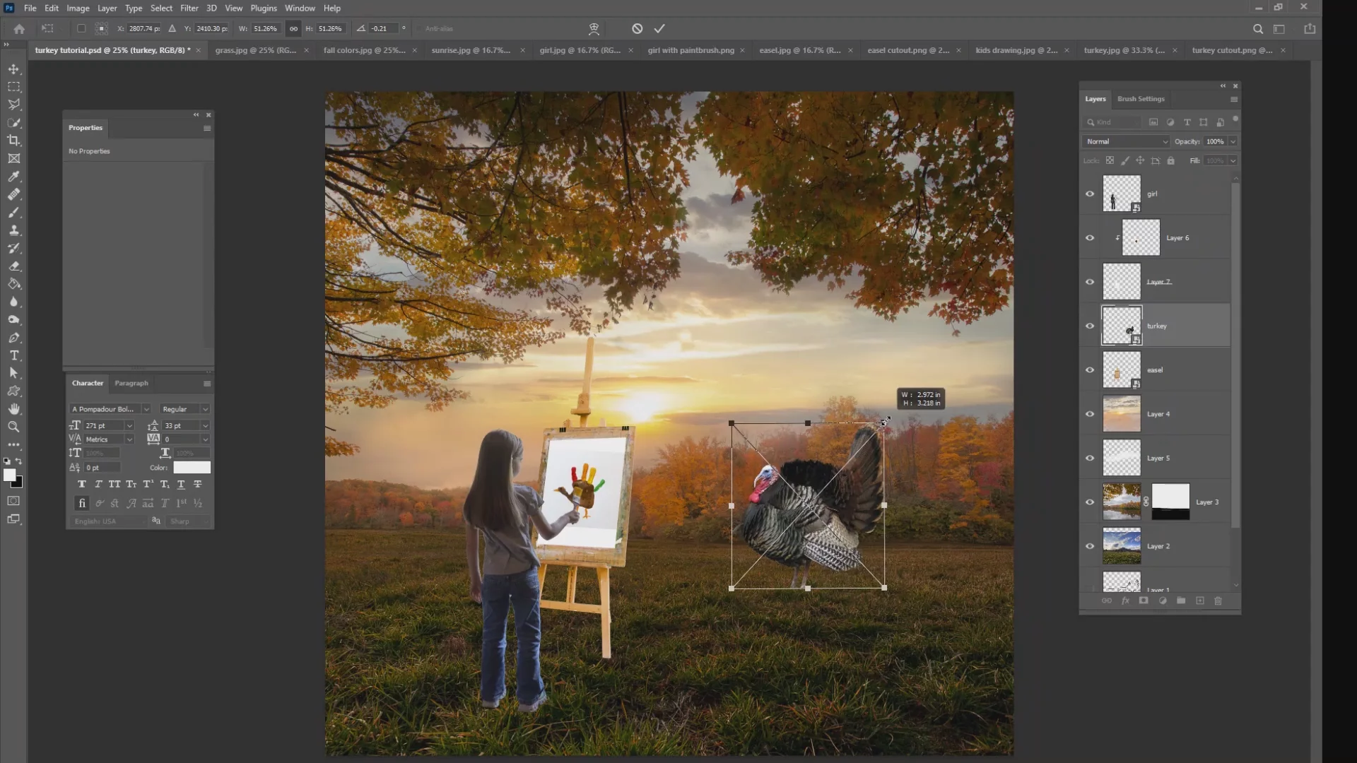Advanced Photoshop Fun: Thanksgiving