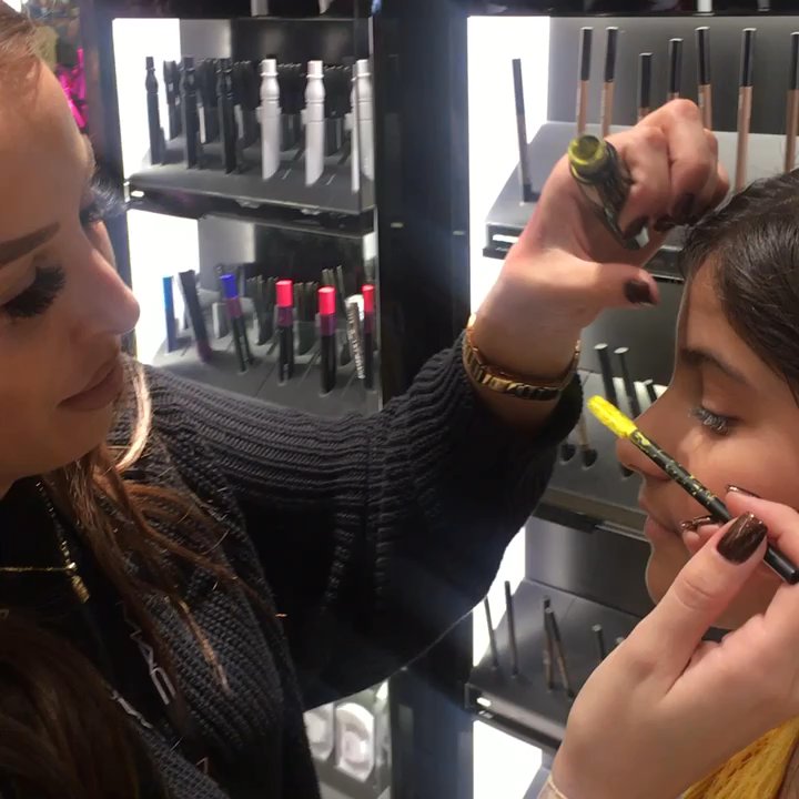 MAC Cosmetics - Missed flight and headed here for some self love. This young lady LOVED yellow - Cosmetics & Beauty Supply Near Me - Seattle, Washington