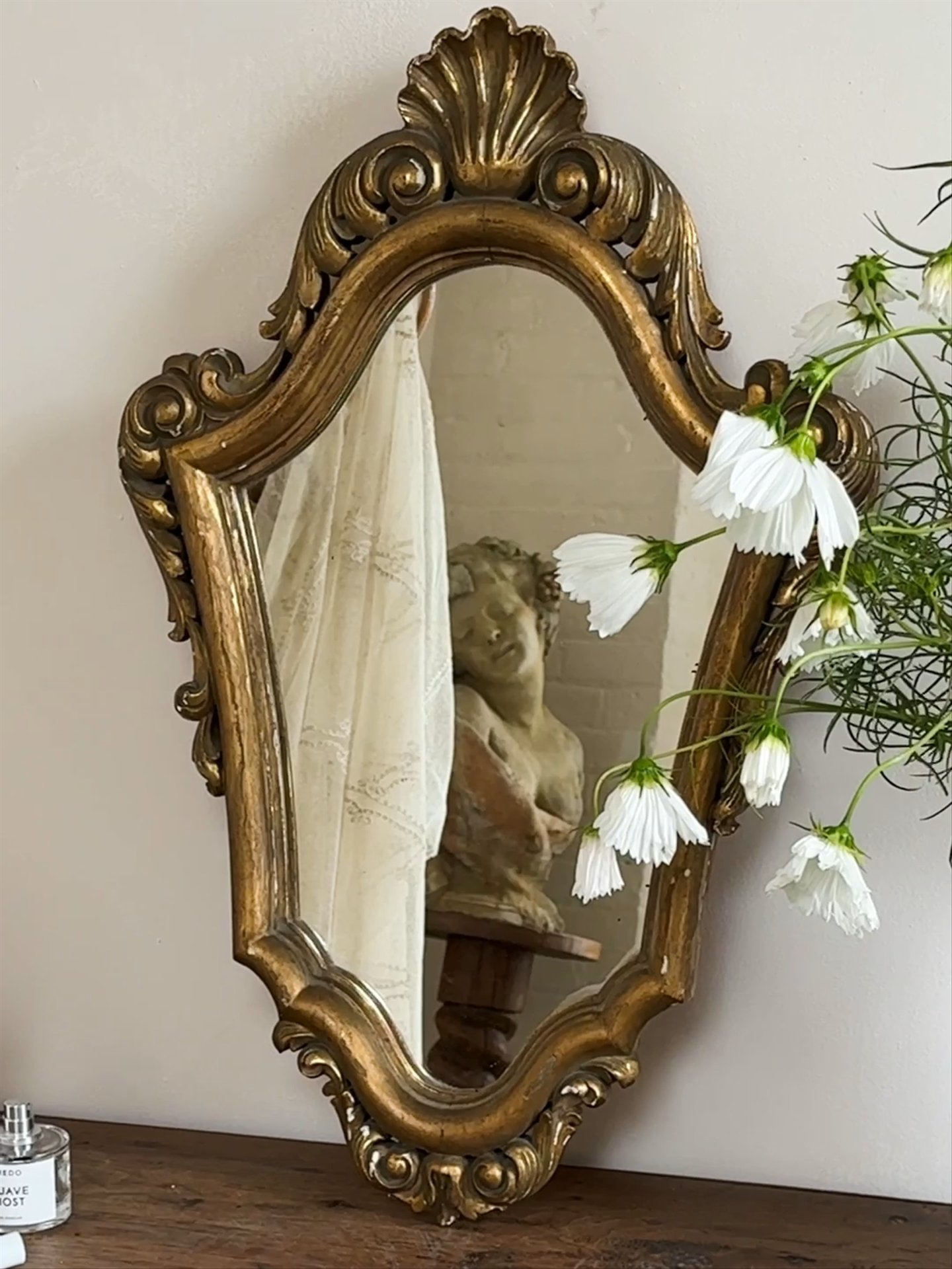 Gilt Shell Mirror