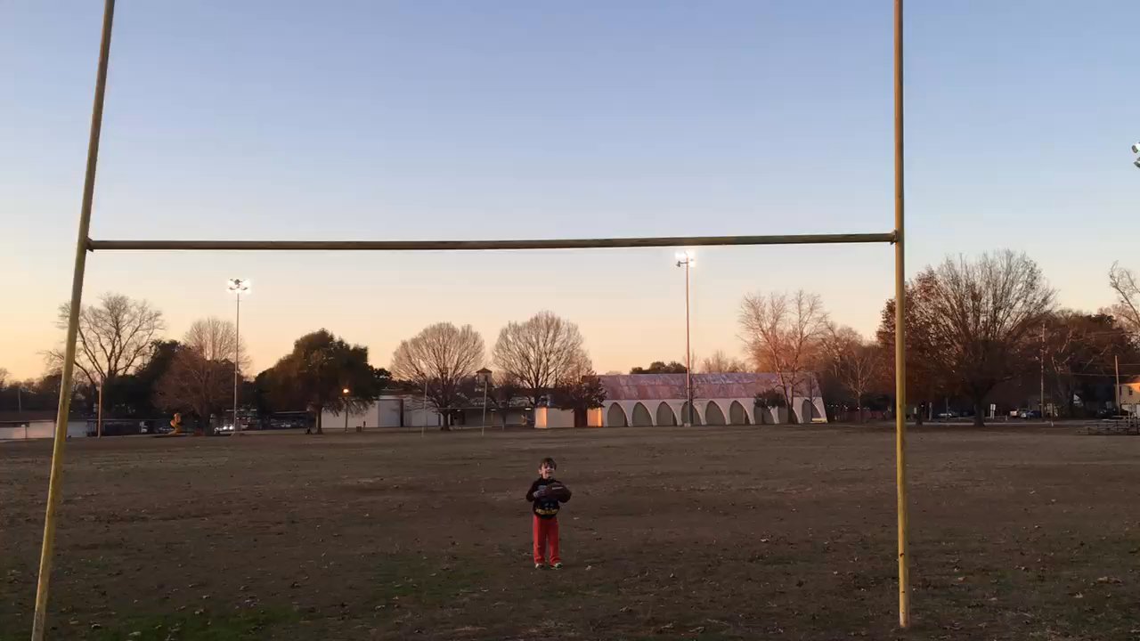 A. C. Steere Park and Playground - 1/3/18. A chilly Wednesday evening. My Four-Year-Old Son splits the uprights of the old H-Goalposts here, and  from several yards back!! - Playgrounds Near Me - Shreveport, Louisiana