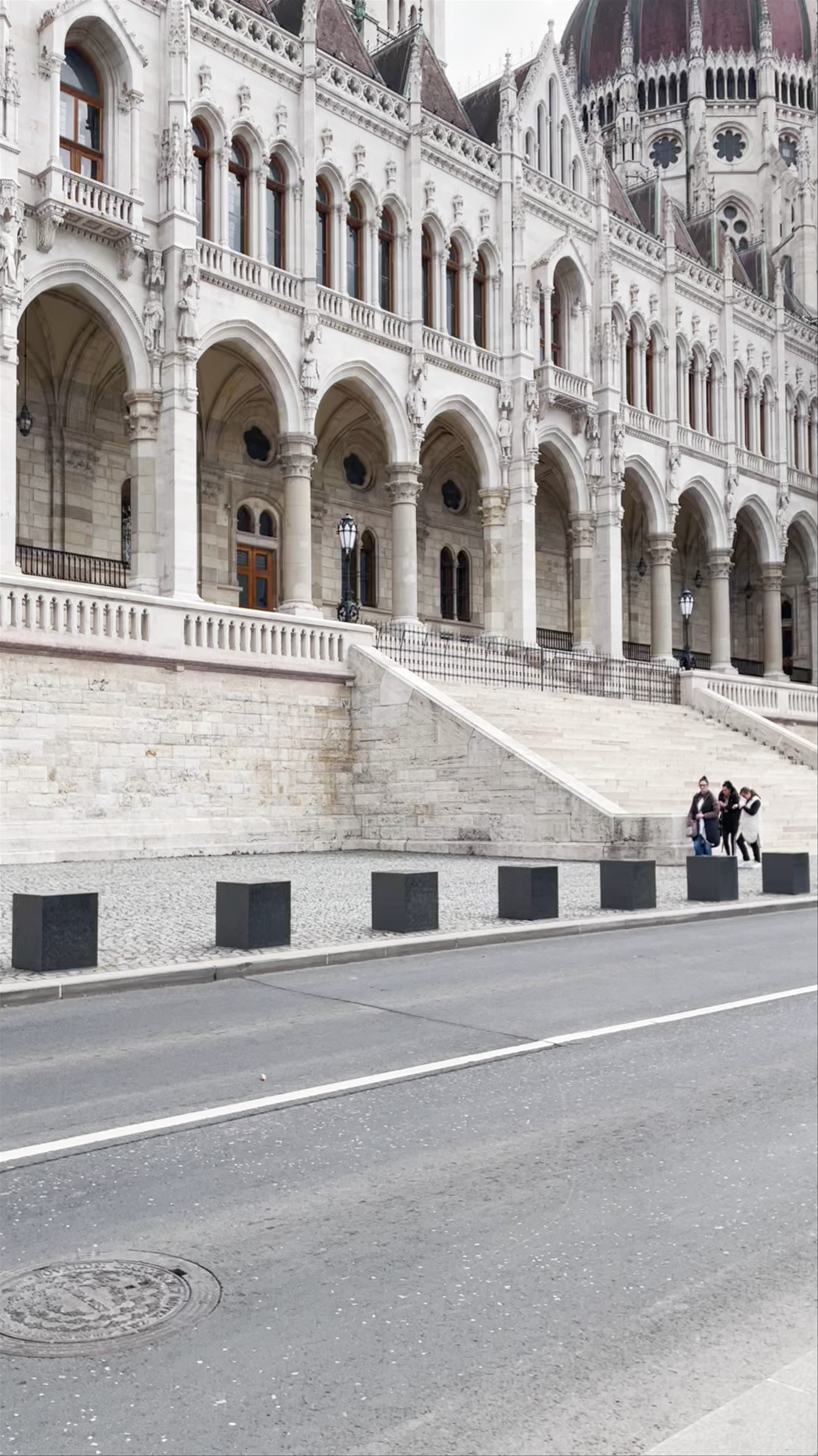 Majestic View of Budapest Parliament from Bem rakpart