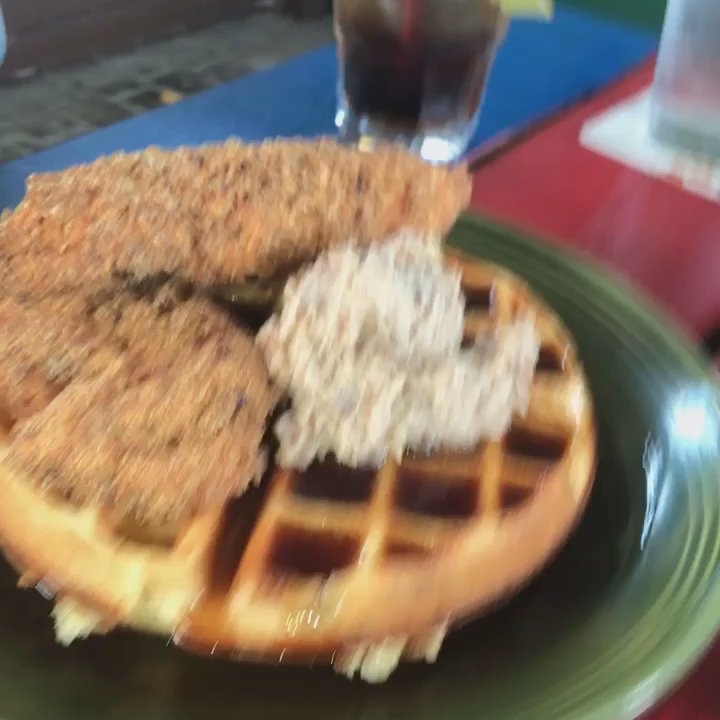 Cherry Street Pub - Pecan Chicken and Waffle w/sweet spicy syrup - Pubs Near Me - Lancaster, Ohio