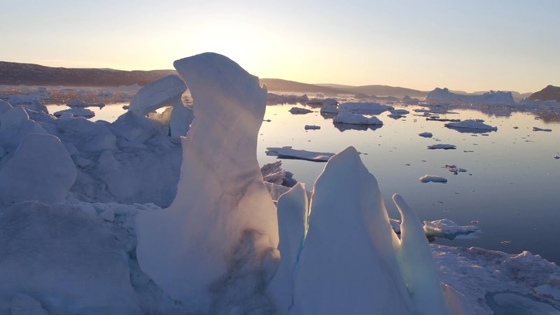 Greenlandic Landscape by Drone poster