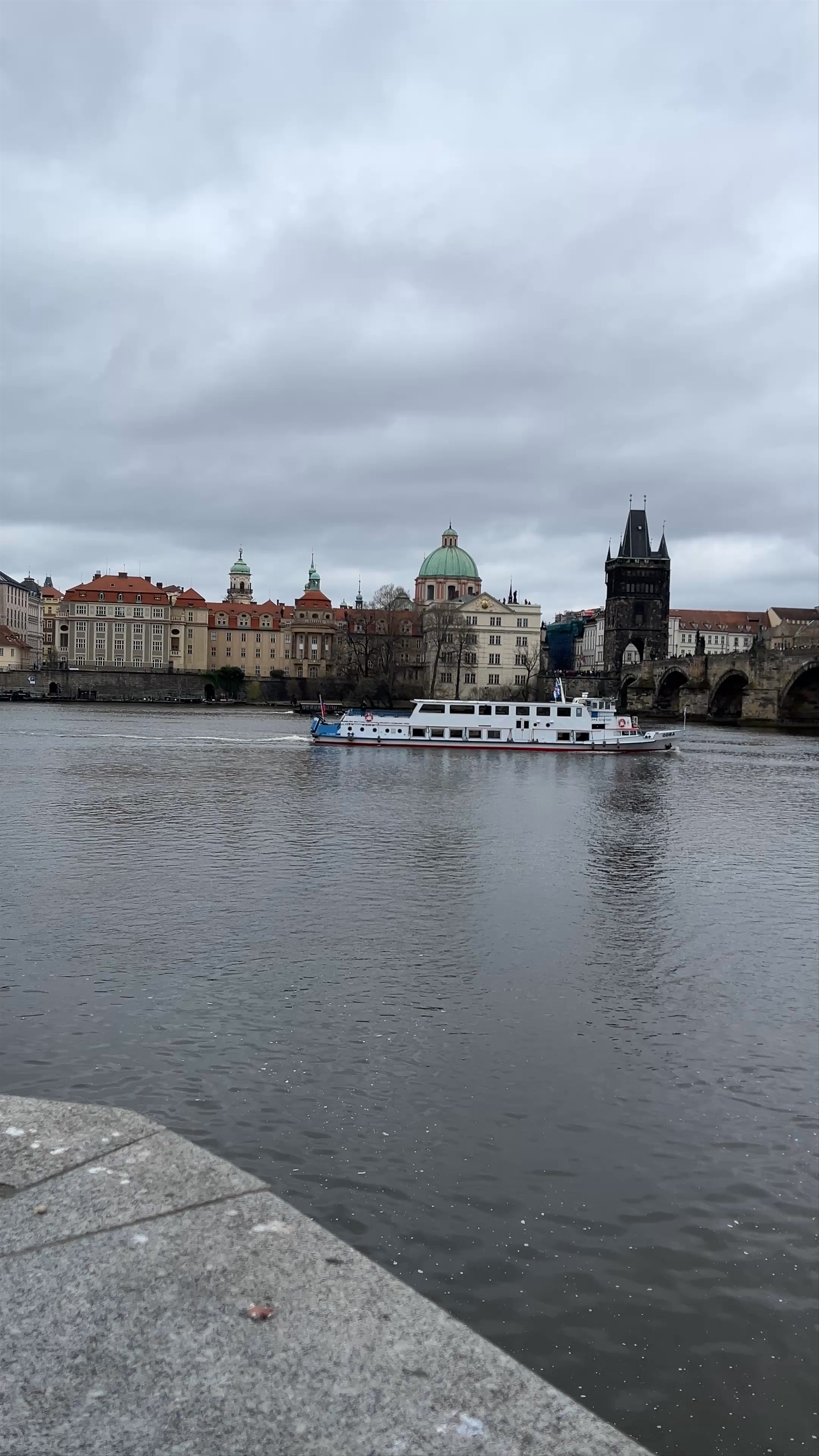 Atmospheric Riverside Views from Kampa Island, Prague