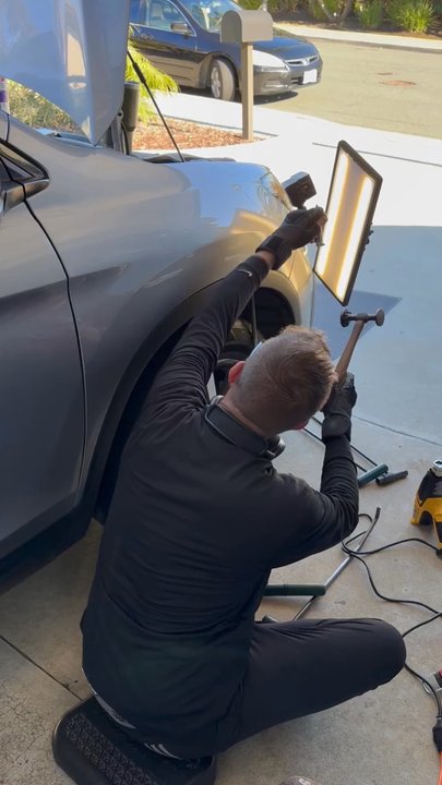 Dent Guy - The tedious process of PDR. No. It's not as simple as using a "suction cup." - Mobile Dent Repair Near Me