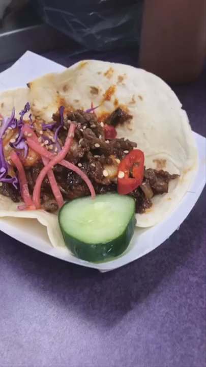 Taco Ssam - But-Gol-Ki on a flour tortilla omg my fav - Korean Near Me - Bailey's Crossroads, Virginia
