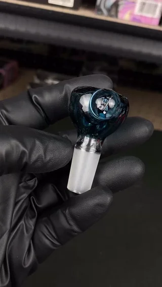 Preview pic of 14mm Single Hole Bowl Slide by Keys Glass