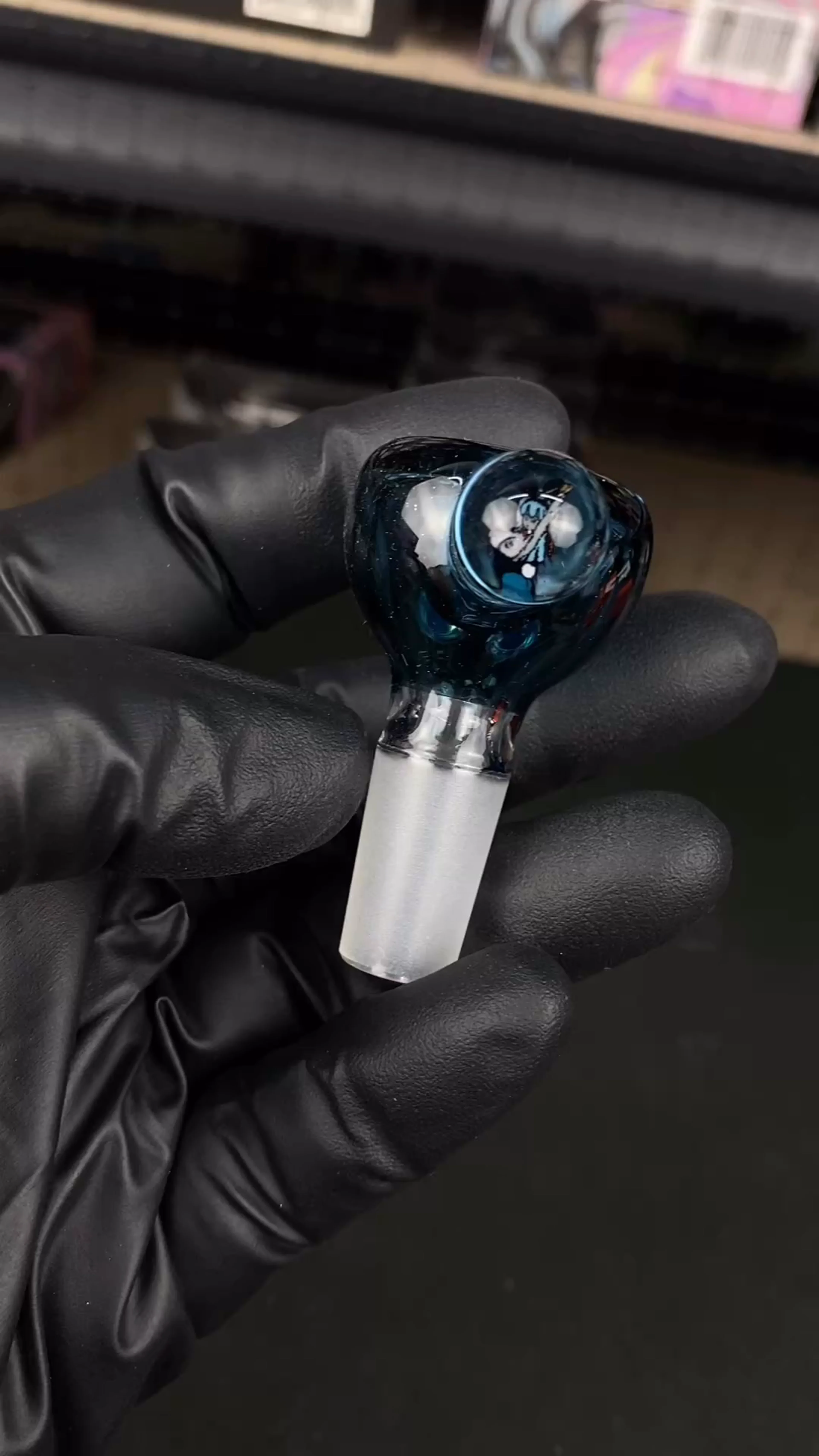 Preview pic of 14mm Single Hole Bowl Slide by Keys Glass