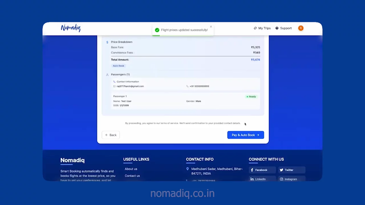 Nomadiq-AI Driven Travel Booking image 1