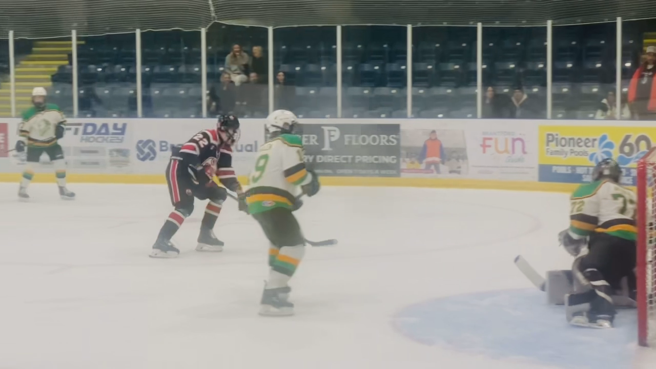 Nolan Towers' Heavy Forecheck - Brantford 99ers U18 AAA Highlights
