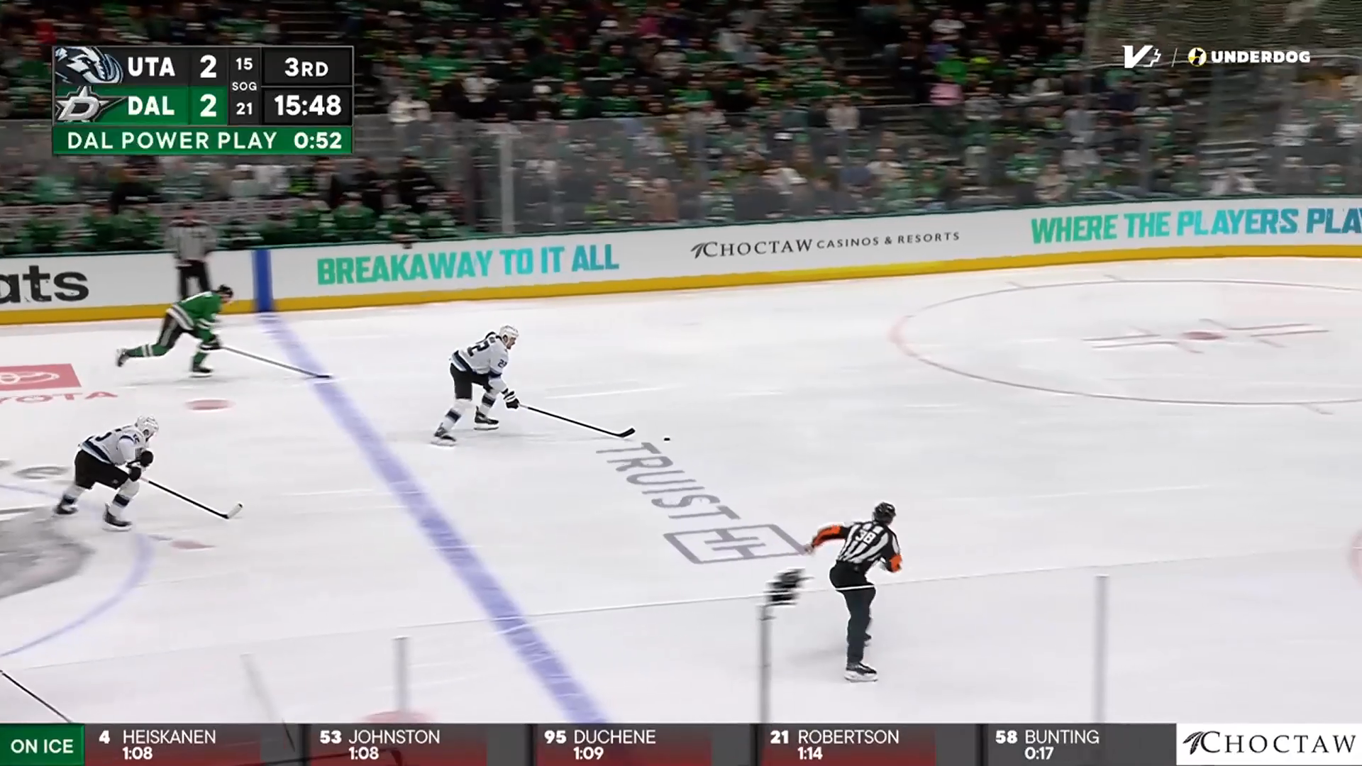 McBain's shorty sparks four-goal third to end Stars' streak · Mar 16, 2026