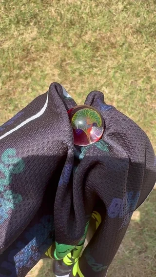 Preview pic of Green forest glass marble