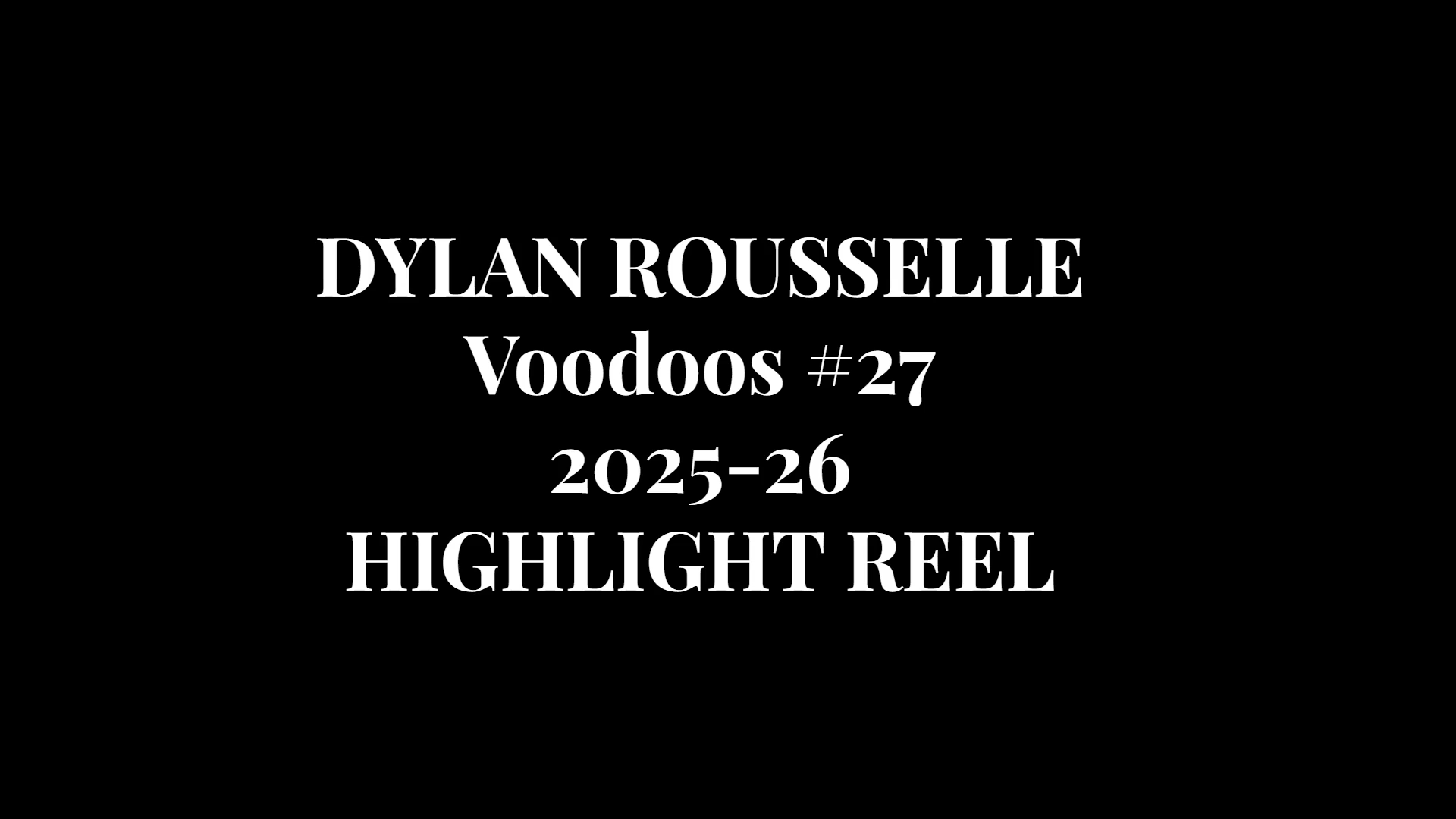 Dylan Rousselle: Powassan VooDoos' Offensive Highlights Showcase